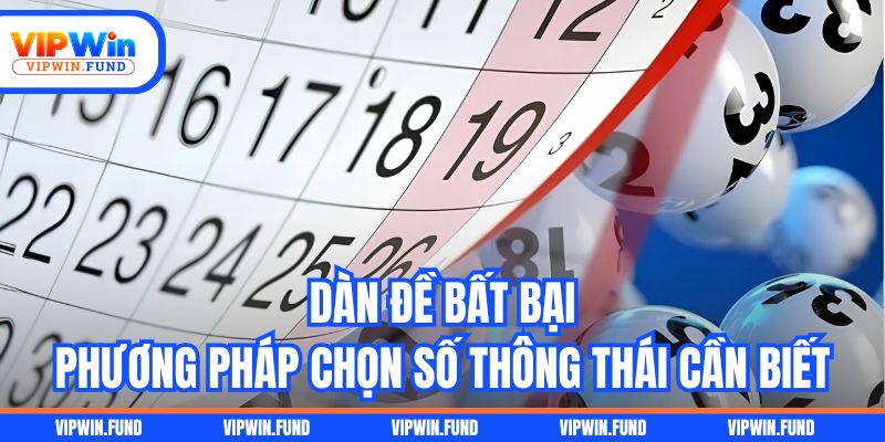 Dàn Đề Bất Bại - Phương Pháp Chọn Số Thông Thái Cần Biết